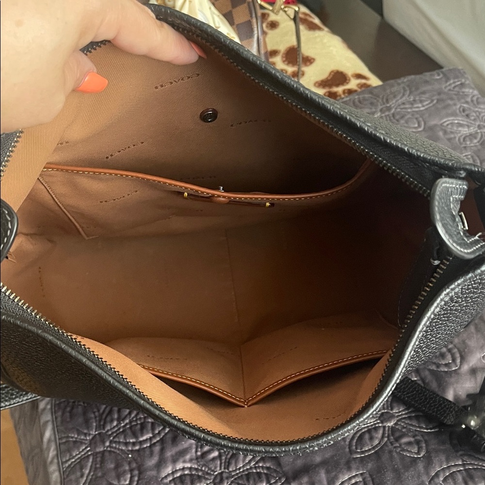 🔥Sale Coach Black leather Shoulder Bag - Picture 4 of 9